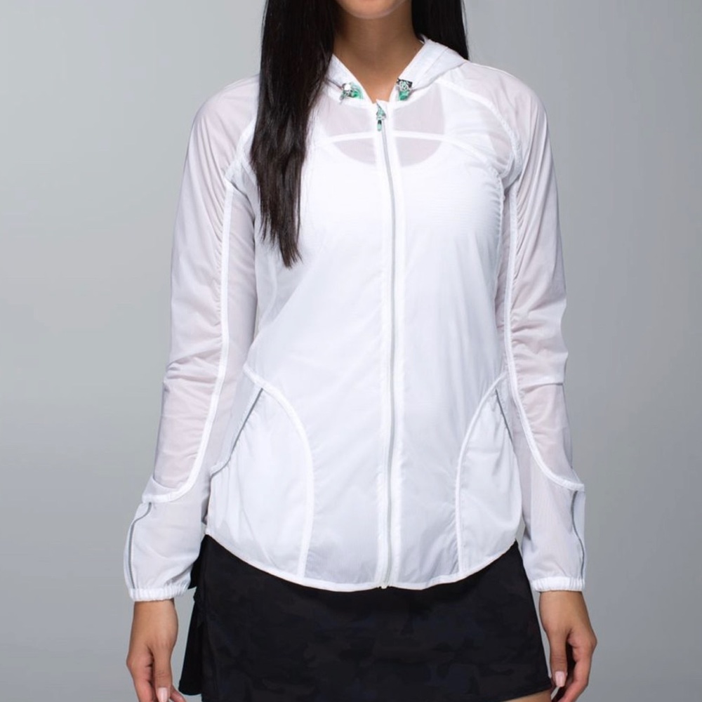 Lululemon Fast & Free Jacket (6) white